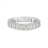 18K White Gold Eternity Natural Diamonds Band