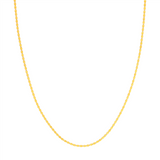 14K Yellow Gold 1.65mm Diamond Cut Valentino Chain