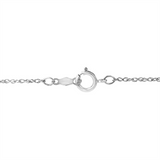 April Birthstone Pendant: 14K White Gold Diamond And White Topaz Halo Pendant Necklace