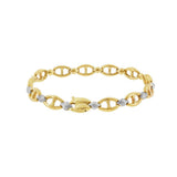 JT ESTATE 14K Yellow Gold Fancy Puff Gucci Bracelet