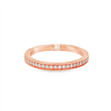 14K Rose Gold Vintage Natural Diamonds Band
