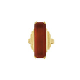 JT ESTATE 14K Yellow Gold Rectangular Carnelian Geometric Ring