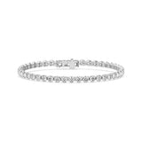 14K White Gold Lab Grown Diamonds Tennis Bracelet