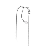 14K White Gold 22 Inches Adjustable Wheat Chain