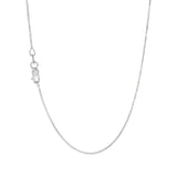 JT ESTATE 14K White Gold 17 Inch Box Chain