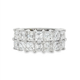 18K White Gold Contemporary Natural Diamonds Band