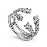 14K White Gold Diamond Ring Enhancer