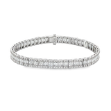 14K White Gold Lab Grown Diamonds Tennis Bracelet