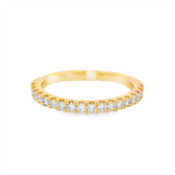 14K Yellow Gold Classic Natural Diamonds Band