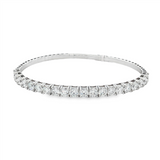14K White Gold Lab Grown Diamonds Flex Bracelet