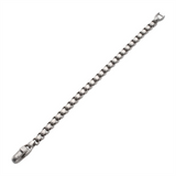 7mm Titanium Matte Finish Box Chain Bracelet