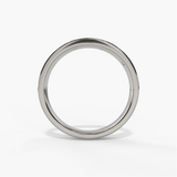 14K White Gold Contemporary Natural Diamonds Band