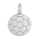 Sterling Silver Soccer Ball Charm
