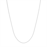 14K White Gold 18 Inches Box Chain