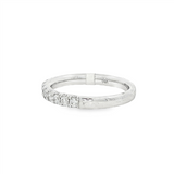 14K White Gold Classic Natural Diamonds Band