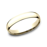 14K Yellow Gold 3mm Super Light Comfort Fit Wedding Band