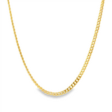 18K Yellow Gold Overlay 3.0Mm Cuban Chain 18 Inches