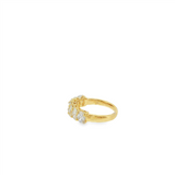 14K Yellow Gold Bold Anniversary Natural Diamonds Band