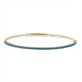 Gold Vermeil December Birthstone Flex Bracelet