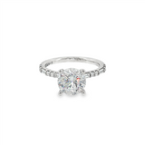 14K White Gold 'Tessa' Classic Round Diamond Engagement Ring