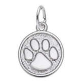 Sterling Silver Paw Print Charm