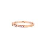 14K Rose Gold Classic Natural Diamonds Band