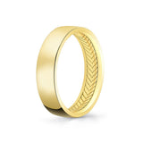Gold Wedding Bands  -  Men'