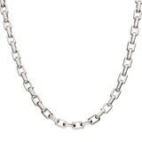 6mm Polished Finish Stainless Steel Paperclip Chain Necklace