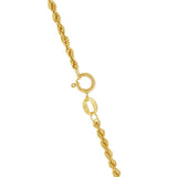 JT ESTATE 14K Yellow Gold Hollow 3-Strand Center Rope Necklace