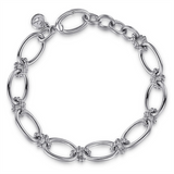 Sterling Silver Bujukan Link Chain Bracelet