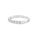 14K White Gold Classic Natural Diamonds Band