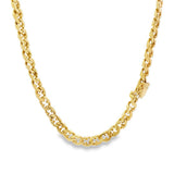 JT ESTATE 14K Yellow Gold 18 Inches Fancy Curb Chain