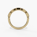 14K Yellow Gold Vintage Natural Diamonds Band