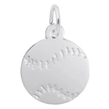 Sterling Silver Baseball Charm