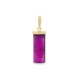 JT ESTATE 10K Yellow Gold Amethyst Drop Pendant