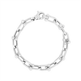 Sterling Silver Jax Link Bead Bracelet