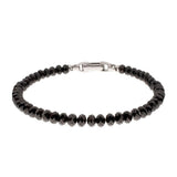 5mm Black Spinel Natural Bead Bracelet