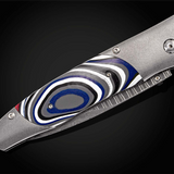 'B30 Overdrive' Fordite Inlay Pocket Knife