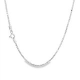 JT ESTATE Sterling Silver 16 Inches Box Chain