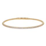 Gold Vermeil April Birthstone Flex Bracelet