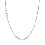 JT ESTATE 14K White Gold 18 Inch Open Rope Chain