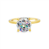 14K Yellow Gold 'Fawn' Solitaire Ring