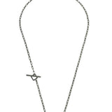 Oxidized Sterling Silver ‘Ulysses’ Handmade Chain Necklace