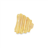 JT ESTATE 14K Yellow Gold Geometric Textured Ring