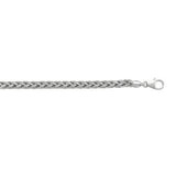 Sterling Silver Semi-Solid Round Wheat Chain