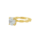 14K Yellow Gold 'Emersin' Twist Solitaire Engagement Ring