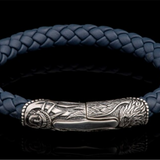 'Blue Ridge' Braided Leather Bracelet