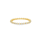14K Yellow Gold Eternity Natural Diamonds Band