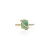 18K Yellow Gold FreeForm Opal Free Form Ring
