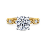 14K Yellow And White Gold 'Claudia' Modern Engagement Ring